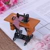 Dollhouse Miniature Furniture Mini Sewing Machine Table Cloth Decor 1:12 Toy