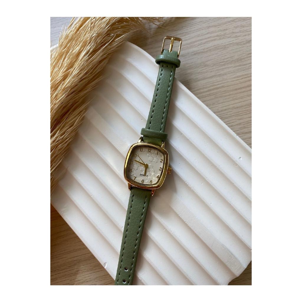 Винтажные женские наручные часы Bs Stilll с кварцевым кожаным ремешком в стиле ретро, ​​1 шт.