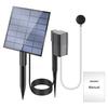 Solar Pond Oxygenator Aquarium Oxygen Aerator 2.5W Solar Air Oxygen Pump Fishing Aerator with Pipe Air Bubble Stone for Garden Pond Fish Tank Fishing