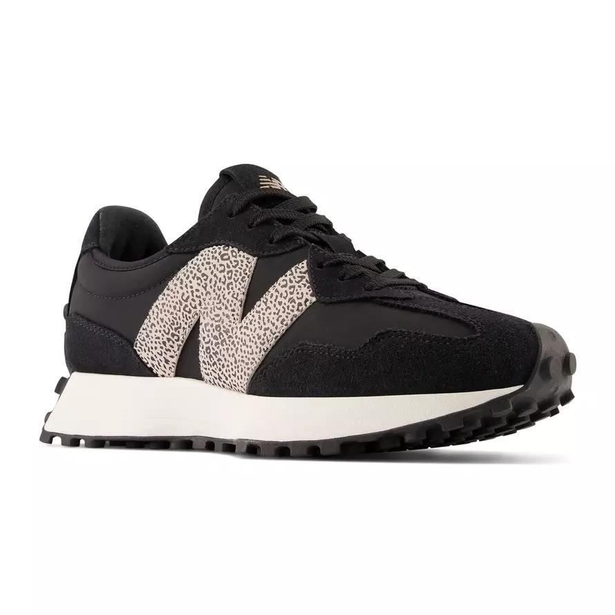 Sneakersy damskie New Balance 327 buty sportowe skórzane czarne (WS327PH)