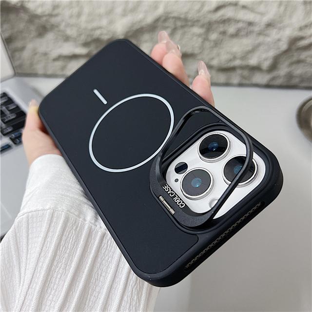 Роскошный магнитный чехол-подставка Magsafe из жидкого силикона для iPhone 16 Pro Max для iPhone 15 14 13 12 11, защитная крышка
