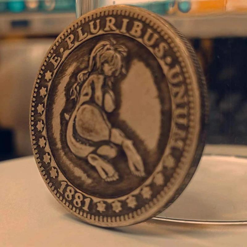 Antique Craft Tramp American Morgan Silver Coin Commemorative Gift Gift Collector's Edition Coin