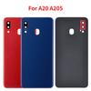 Для Samsung Galaxy A20 A205 SM-A205F A205DS задняя панель аккумулятора Запчасти для ремонта дверного корпуса с камерой