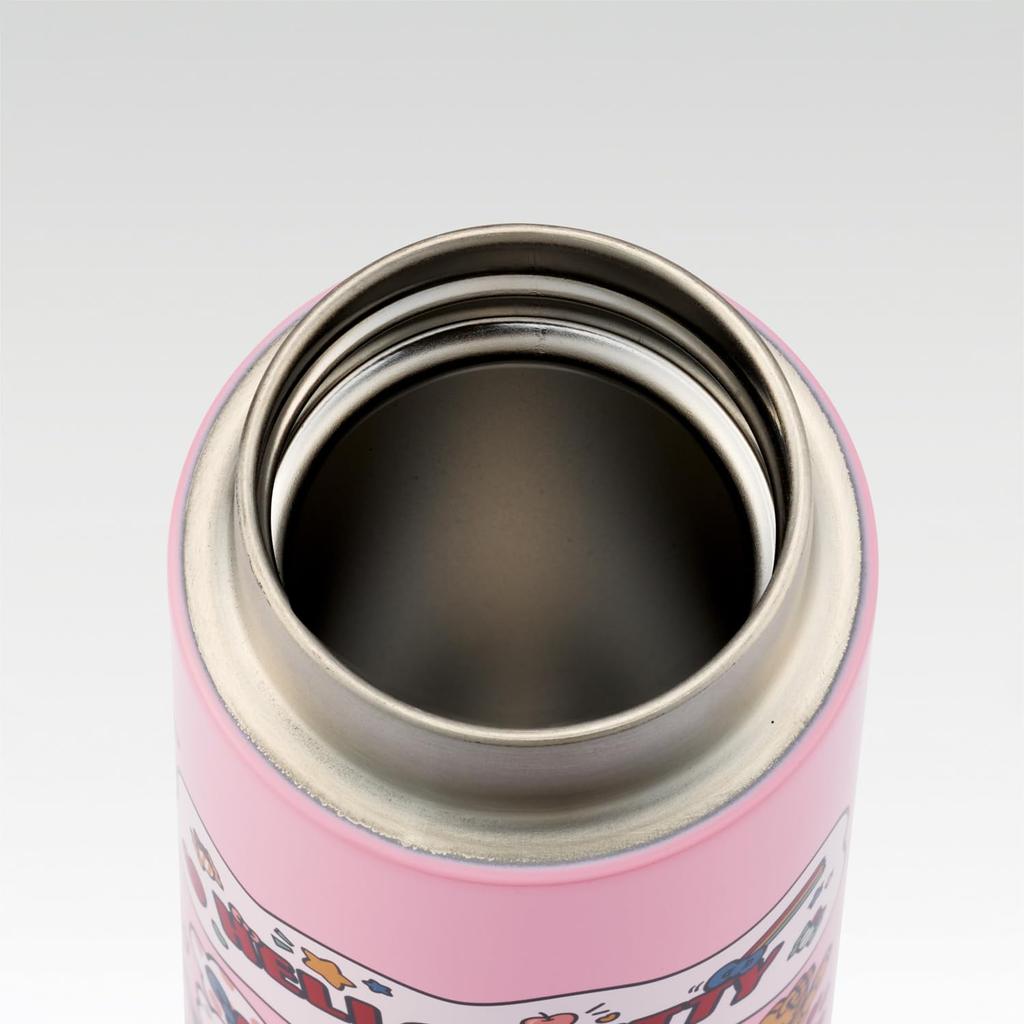 Skater Stainless Steel Mug Vacuum Sanrio Hello Love Every Bottle, 280ml, Insulated, Double-Layered Wall, Kitty, "I Day" Design, STX3-A