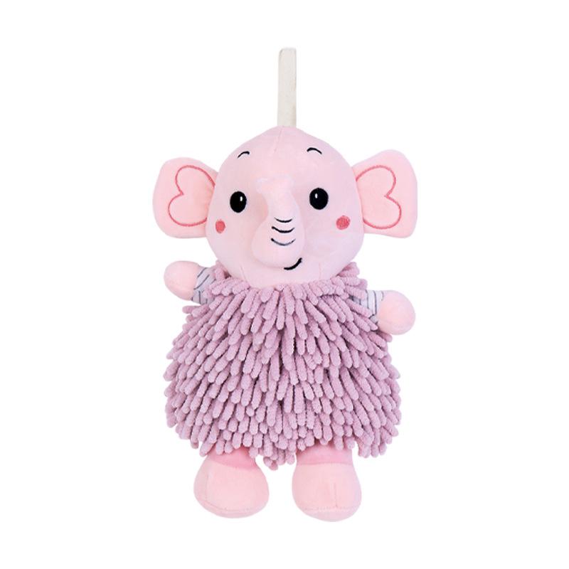 Cartoon Animal Shenier Hand Towel 2-in-1, Children and Adults Thick and Cute Hanging Hand Towel