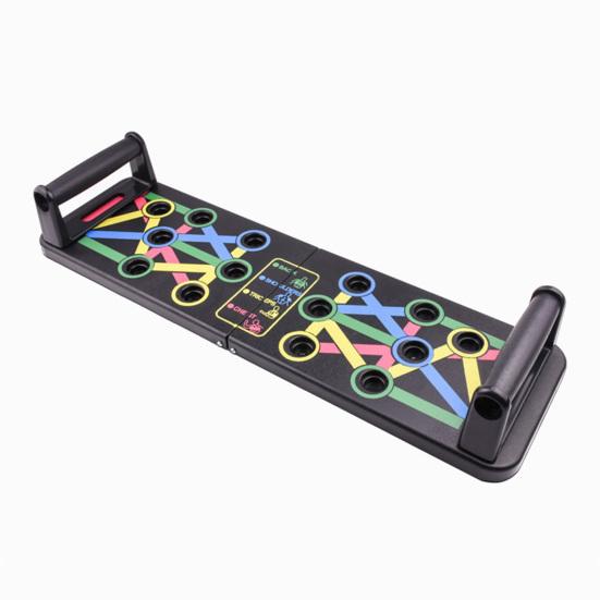 Складная доска для отжиманий с нескользящей ручкой, 9 отверстий, мужской тренажер для мышц груди и живота, доска для отжиманий, домашний тренажер для фитнеса