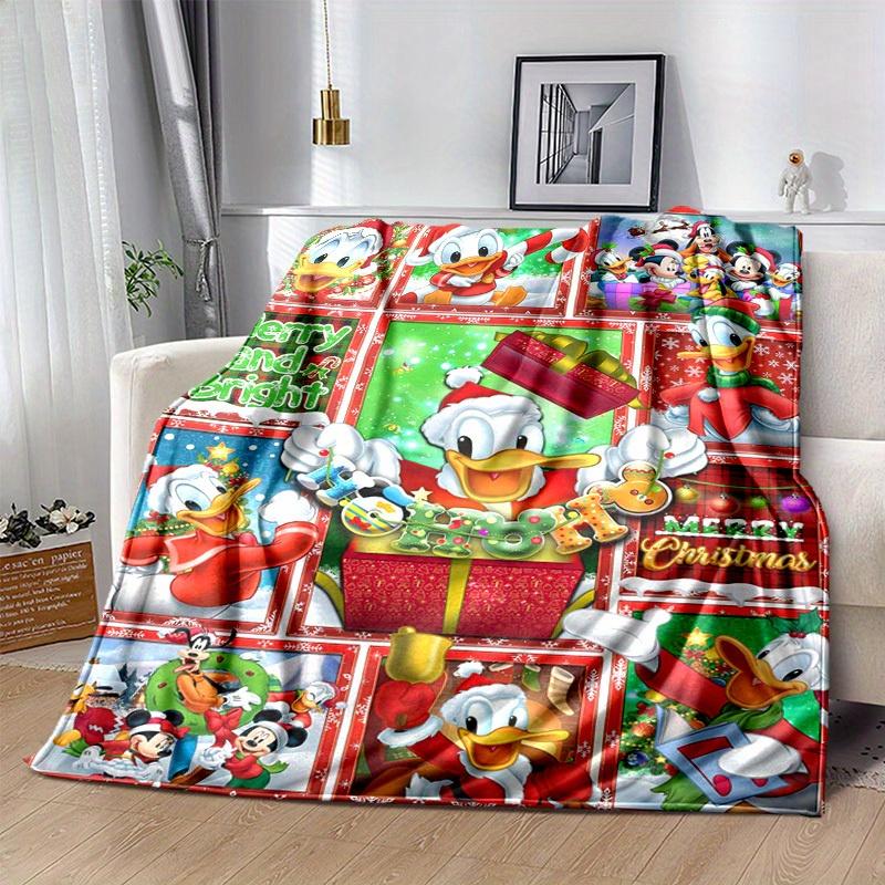 1pc. Disney Christmas Theme Blanket, Festive Home Decor, Office Throw, Outdoor Picnic Rug, Gift for Kids and Adults