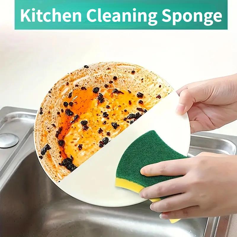 1/6/12/24 PCS Kitchen Cleaning Sponge Dish Towel Dishware Anti-Scratch Scrubbing Sponge