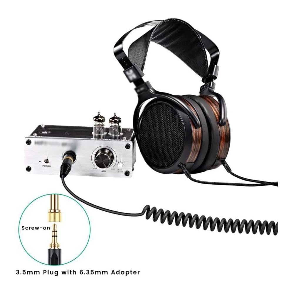Twaxl Denon AH-D7100 7200 D600 D9200 5200 Replacement Audio Upgrade HIFI Cable (Dual 3.5 mm to 3.5 mm, with 6.3 mm Adapter)