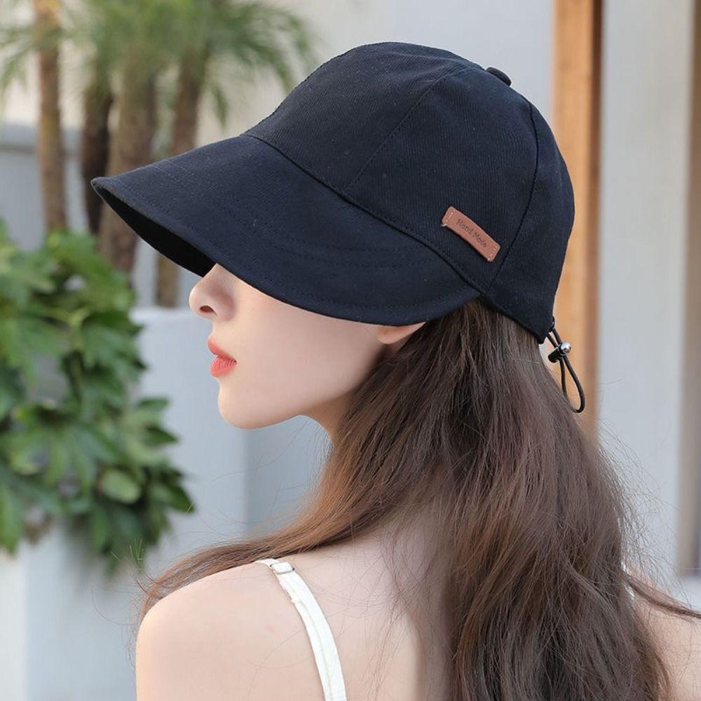 Summer Foldable Portable Bucket Hat Beach Cap Sun Hat Fisherman Cap