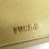 Used Furla Purse Leather Khaki Bifold Wallet