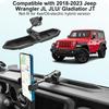 Металлический держатель для телефона для Jeep Wrangler JL JLU и Gladiator JT 2018 года, система лотка на приборную панель с мульти-креплением, держатель для телефона с регулируемым металлическим кронштейном Не