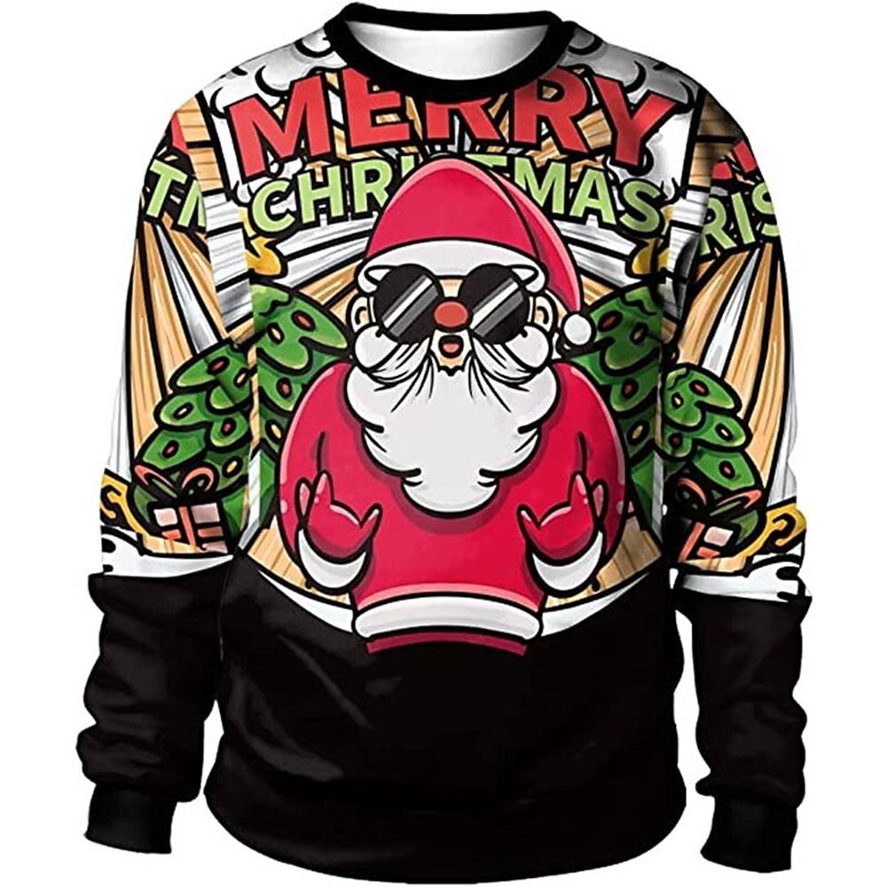 Men Women Ugly Christmas Sweater Funny Humping Reindeer Climax Tacky Christmas Jumpers Tops Couple Holiday Party Xmas Sweatshirt