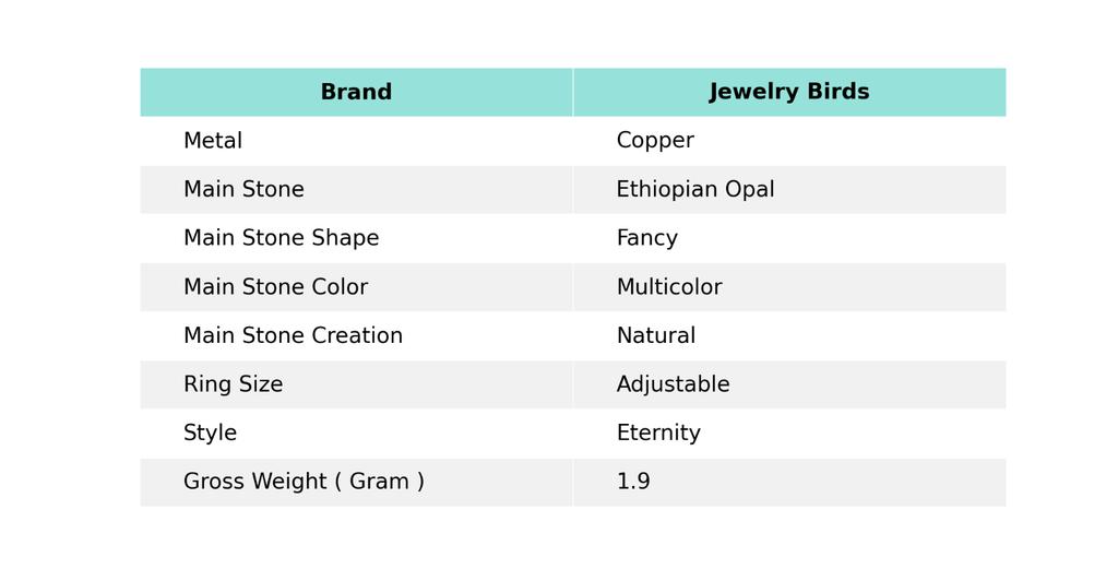 Эфиопский опал камень позолоченное новое гальванопластическое элегантное кольцо вечности ювелирное изделие V-61