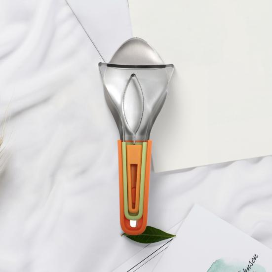 Mango Peeler Cutter Tool Stainless Steel 3-in-1 Fruit Slicer Corer Pit Remover for Watermelon Avocado Kiwi Kitchen Gadget