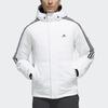 Adidas 3St Пуховая спортивная куртка с капюшоном и длинным рукавом Мужская верхняя одежда Белый EH3994
