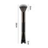 Single double head flame brush head design grooming brush contour smudging concave design oblique knife foundation nose bridge brush