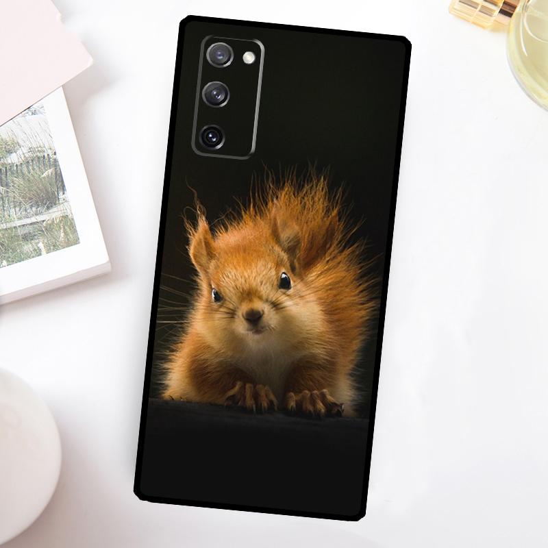 Squirrel Cute Animals Phone Case For Samsung Galaxy S25 S24 S23 S26 Ultra S20 FE S21 FE S22 Plus S10 S25 FE Cover