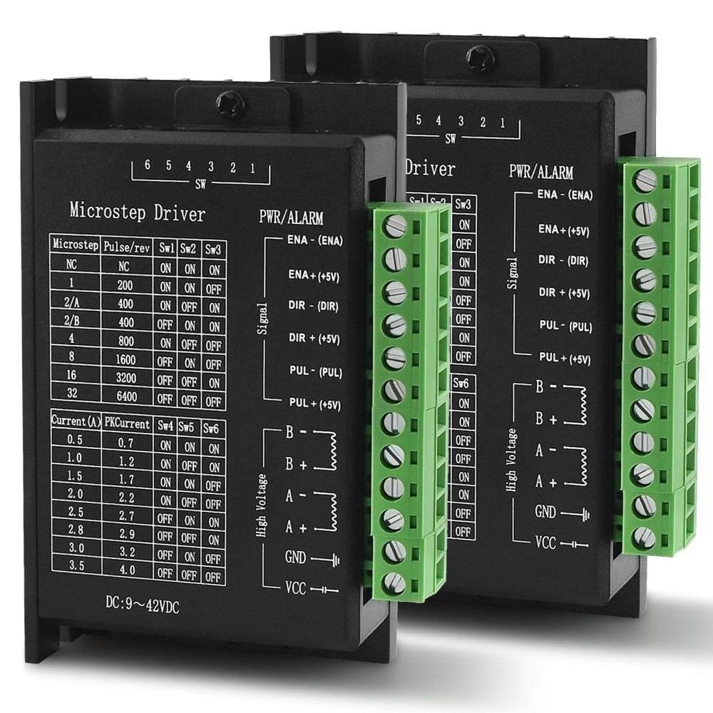 2pcs 4.0A Current CNC Controller 1-32 Microstep Motor Driver Board For CNC Router