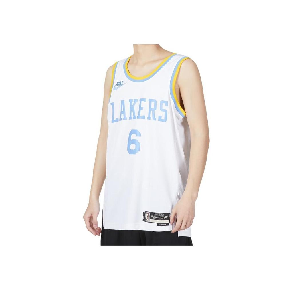 Nike NBA Los Angeles Lakers Dri-FIT Swingman Jersey White/Baby Blue/Yellow Unisex Streetwear DO9448-101
