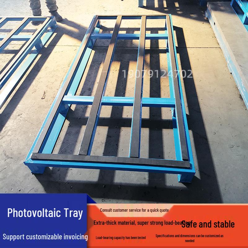 Steel Photovoltaic Forklift Iron Pallet for High-Bay Warehouse Logistics