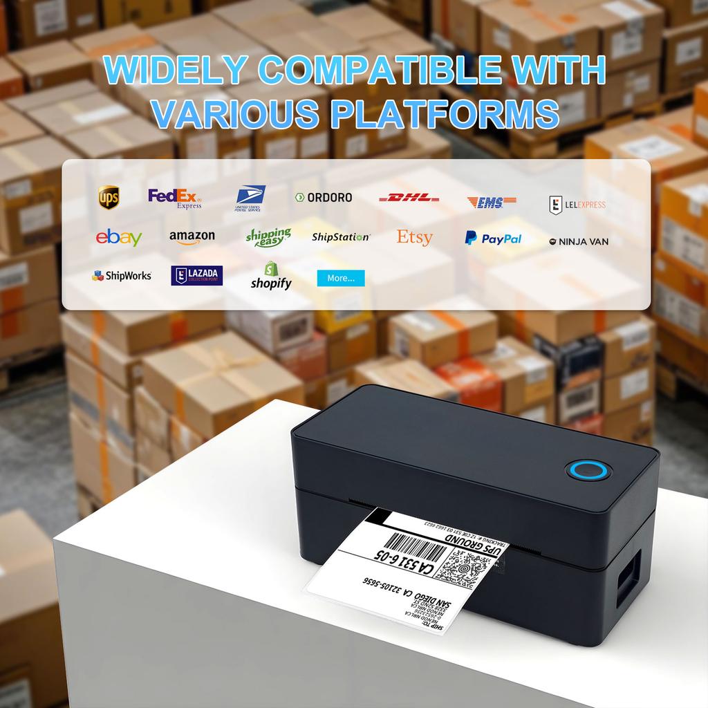 Manufacturer New Shipping Wireless Machine A6 Mechanism Paper 4x6 110mm Rollo Pocket Sticker Portable Mini Label Thermal Printer