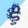 Vintage Classic Enamel Chinese Dragon Brooch For Man Jewelry Party Wedding Gifts Unisex Alloy Fashion Brooch Pins