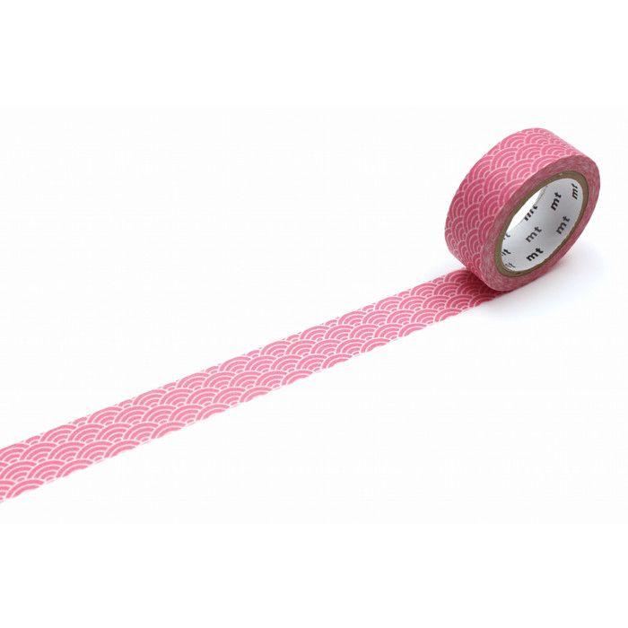 Masking Tape - Masking Tape MT vague seigaiha rose pastel