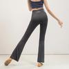 Women's High Waist Criss-Cross Back Yoga Pants - Sexy, Quick-Drying, Elastic, Hip-Lifting, Micro Flare for Spring/Summer.