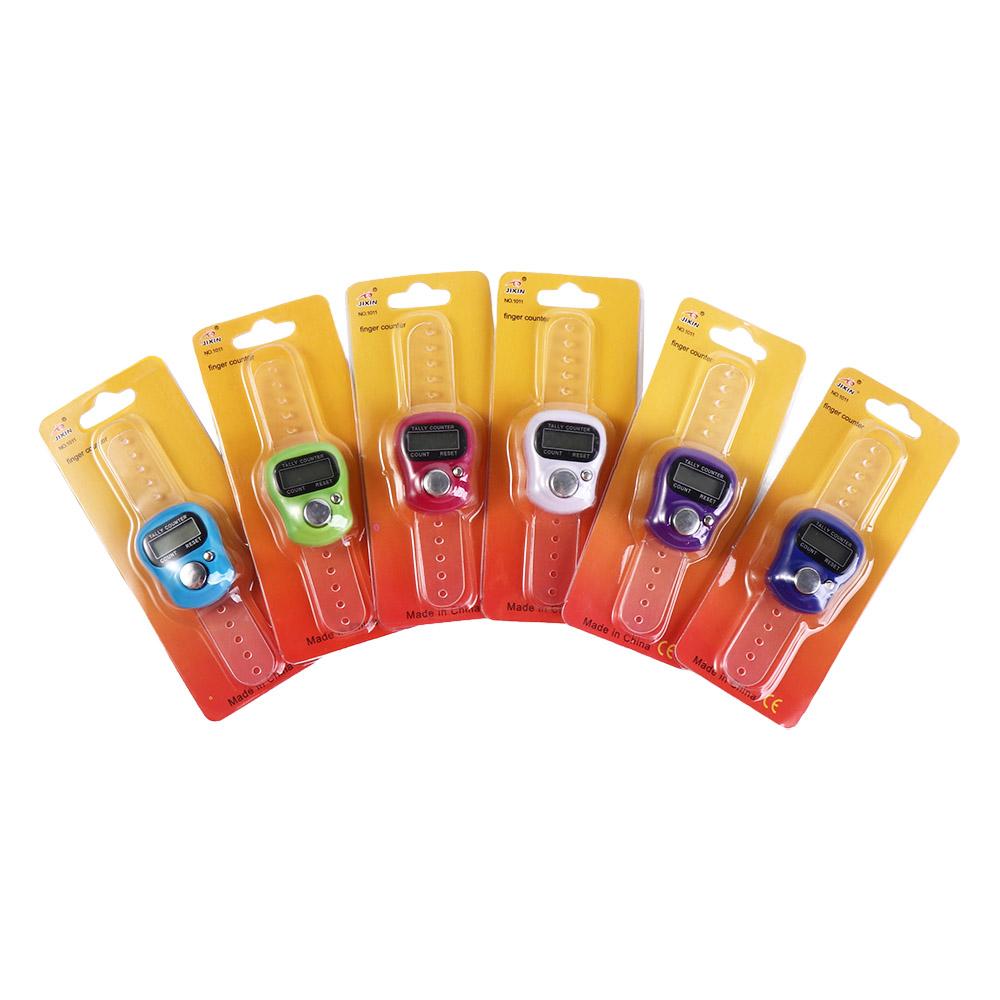 Мини-счетчик с кольцом для пальца, электронный цифровой счетчик рядов вязания, ручной ручной счетчик с большим пальцем, инструмент для подсчета очков