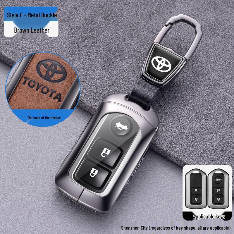 Compatible Key Cover for Toyota Yaris X, Vios FS, Yaris L, and Older Models Remote Controls.