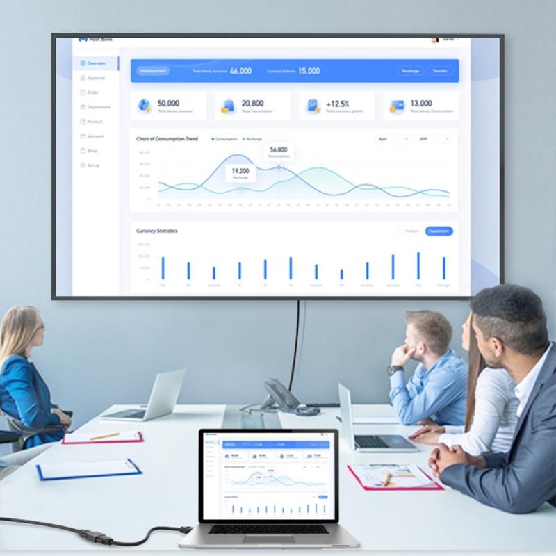 Pack Of 2 Adapter Male To Female Connector Supports 4K And 3D Suitable For TVs Monitors Laptops Smooth Gaming Experience