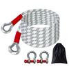 3M Car Outdoor Tow Cable Heavy Duty 5Ton Trailer Rope Towing Pull Rope Strap Hooks Van Road Reflective Car Emergency Rescue Rope