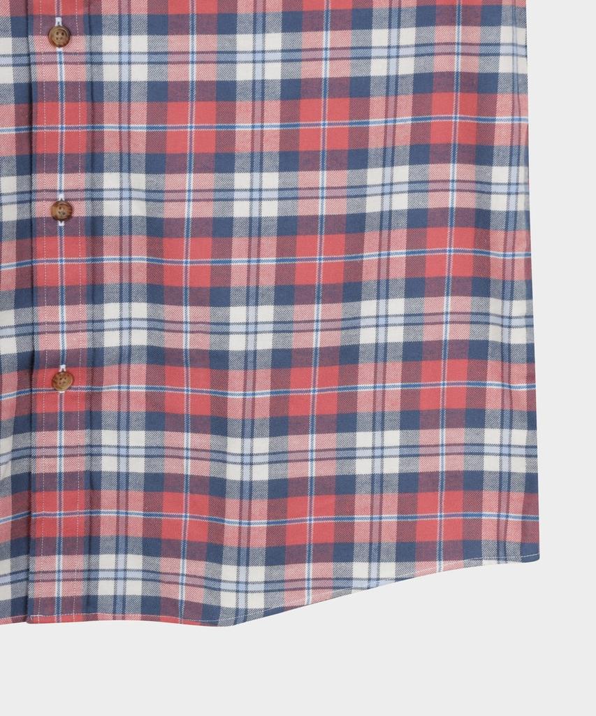 BROOKS BROTHERS Flannel Check Shirt (Red) (Bbthmff401)