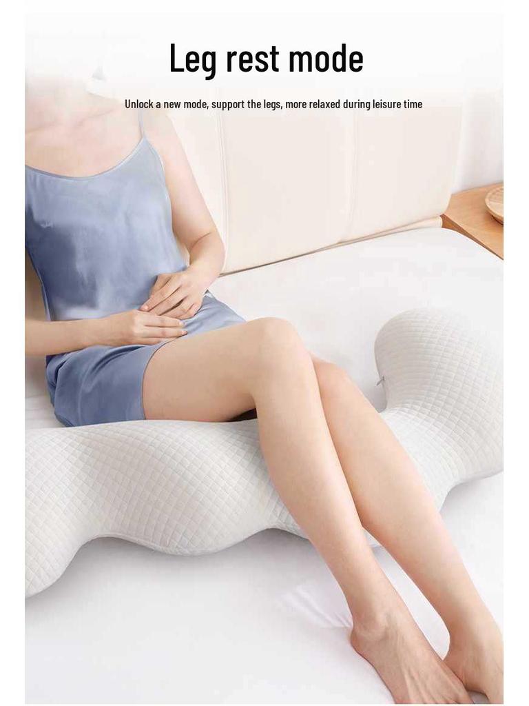 Подушка для тела с эффектом памяти для подростков и взрослых - Для спящих на боку, Съемный и моющийся чехол, Длинный дизайн для обхватывания ногами