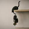 Cute Cat Shaped Wall Hook, Inverted Hanging Cat Towel Hook, Decorative Storage Hook for Keys Towels, Home Bathroom Desk Bedroom Decor Ornament