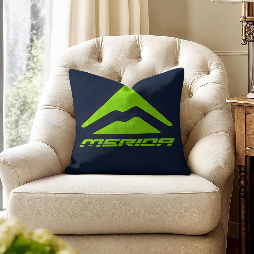 Fashion MMeridaS Bikes Cushion Cover Natural Linen Organic Fabric DoubleSided Printing Couch Pillow Covers Home Decor