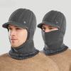 Hat Men's Winter Warm Wool Hat Ear Protection and Wind Protection