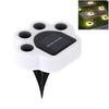 LED solar outdoor decorative lights, cute paw print lights, waterproof terrace garden lawn layout landscape lights