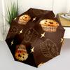 1pc Cupcake Pattern Umbrella Portable Folding Umbrella Durable Iron Frame, Suitable for All Seasons Home Travel Outdoor yy260319047