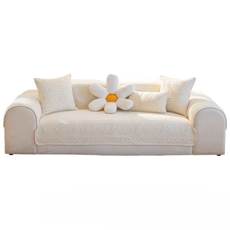 Подушка для дивана Универсальная для четырех сезонов Летний нескользящий коврик Доступная роскошь Простой современный Высококлассный чехол для дивана Чехол для подушки сиденья Ткань