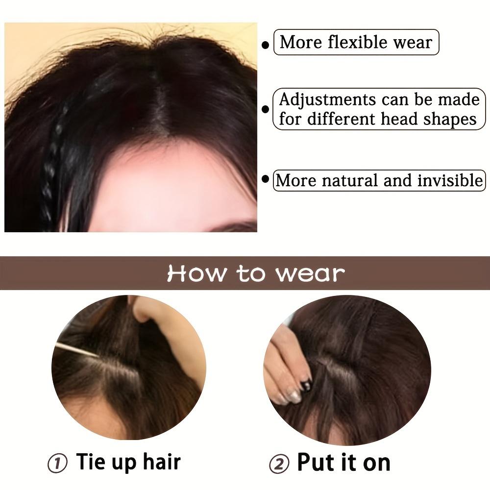 XINRAN Синтетические косы, передняя боковая челка, длинный плетеный хвост, наращивание волос на заколке, прямые шиньоны для женщин, косплей