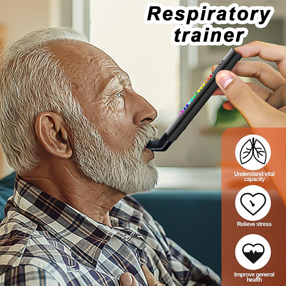 Портативное дыхательное тренировочное устройство Упражнение для объема легких Фитнес Аэробные упражнения Вспомогательное тренировочное устройство