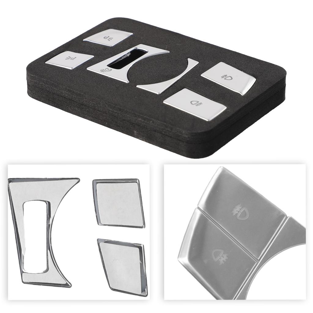 Brand New Switch Button Trim Car Accessories 6 Pcs Auto Styling For Left-hand Drive Headlight Switch Button Trim