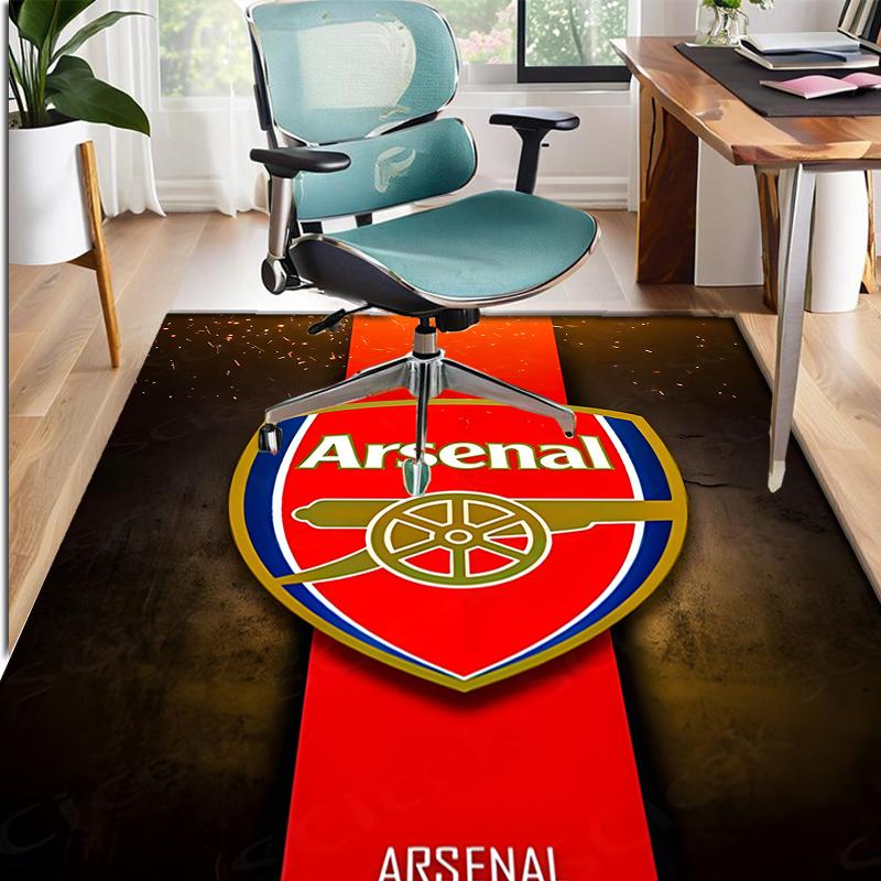 Arsenal F.C Pattern Rug, Indoor/Outdoor Mat, for Picnic, Gameroom, Bedroom, Office, Living Room, Home Decor Carpet, Birthday Gift