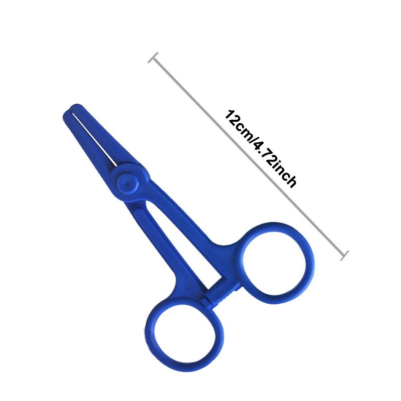 ABS Plastic Disposable Hemostatic Forceps Portable Surgical Tool for Outdoor Hiking Emergency Use