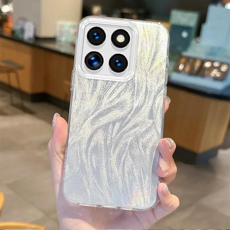 For Xiaomi Mi 14T Mi14T Pro 14t Pro Mi14tPro Case Protective Cover Luxury Feather Yarn Mobile Phone Cases Coques Fundas Carcase