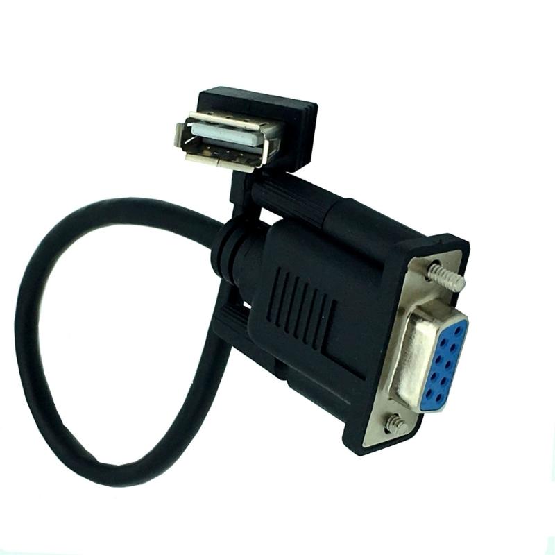 USB 2.0 A гнездо на RS232 DB9 гнездо последовательный кабельный адаптер конвертеры для последовательных штекеров устройств улучшает подключение устройств