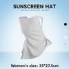Ice silk sunscreen mask for women, UV protection mask with integrated neck protection, sunshade veil, cross-border outdoor cycling mask for men