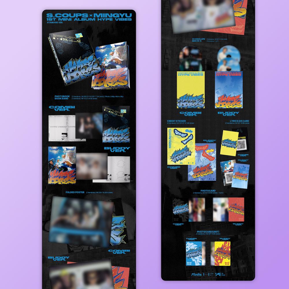 (ПРЕДВАРИТЕЛЬНЫЙ ЗАКАЗ) S.COUPS X MINGYU (СЕМНАДЦАТЬ) - 1-й Мини-альбом HYPE VIBES